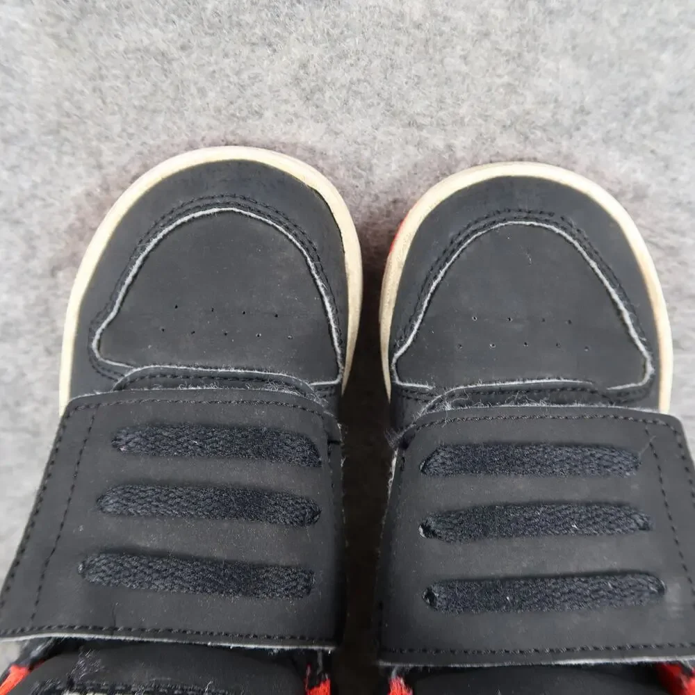 Adidas Shoes Toddler 8K Sneakers Mid Casual Hook N Loop Easy On Kids Black Red